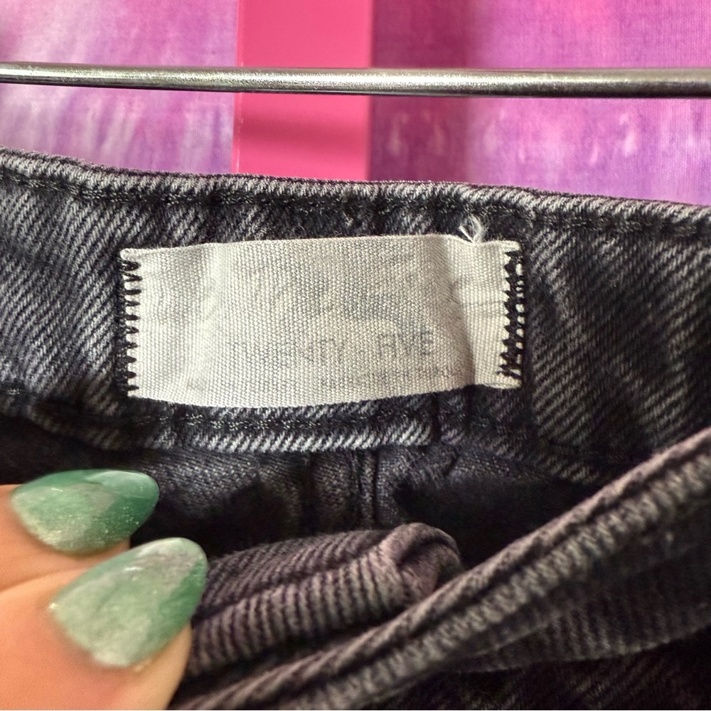 Free People Charcoal Straight Leg Jeans - Picture 3 of 5